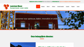 What Leenmanbouw.nl website looked like in 2020 (6 years ago)