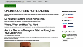 What Leadershiptraining.co.uk website looked like in 2020 (4 years ago)