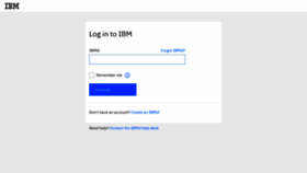 What Login.ibm.com website looked like in 2020 (4 years ago)