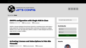 What Letsconfig.com website looked like in 2020 (4 years ago)