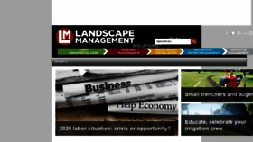 What Landscapemanagement.net website looked like in 2020 (4 years ago)