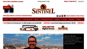 What Lasentinel.net website looked like in 2020 (4 years ago)