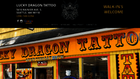 What Luckydragontattooparlor.com website looked like in 2020 (4 years ago)