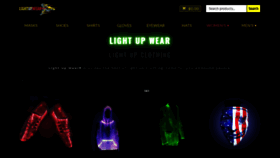 What Lightupwear.com website looked like in 2020 (4 years ago)