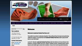 What Lakeviewfootcare.com website looked like in 2020 (4 years ago)