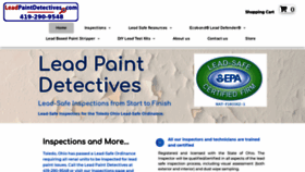 What Leadpaintdetectives.com website looked like in 2020 (4 years ago)
