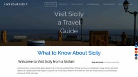 What Liveyoursicily.com website looked like in 2020 (4 years ago)