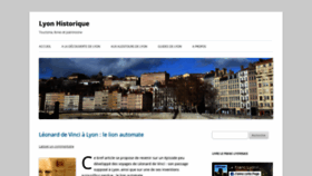 What Lyonhistorique.fr website looked like in 2020 (4 years ago)