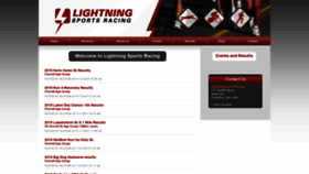 What Lightningsportsracing.com website looked like in 2020 (4 years ago)