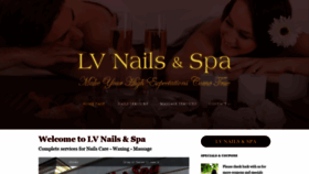 What Lvnailsandspa.com website looked like in 2020 (4 years ago)