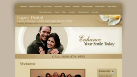 What Legacydentalatlanta.com website looked like in 2020 (4 years ago)