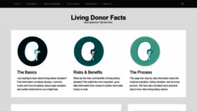What Livingdonorfacts.org website looked like in 2020 (4 years ago)
