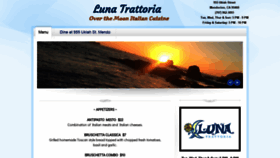 What Lunatrattoria.com website looked like in 2020 (4 years ago)