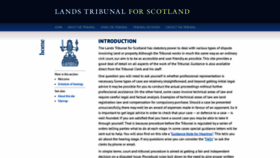 What Lands-tribunal-scotland.org.uk website looked like in 2020 (4 years ago)