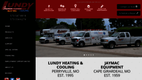 What Lundyheatingandcooling.com website looked like in 2020 (4 years ago)