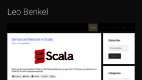 What Leobenkel.com website looked like in 2020 (5 years ago)