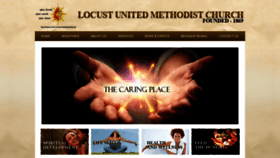 What Locustumc.org website looked like in 2020 (4 years ago)