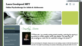 What Lauragoodspeedtherapy.com website looked like in 2020 (4 years ago)