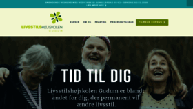 What Livsstilshojskolen.dk website looked like in 2020 (4 years ago)