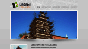 What Leseni-kase.cz website looked like in 2020 (4 years ago)