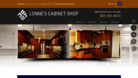 What Lonnescabinetshop.com website looked like in 2020 (4 years ago)