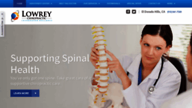 What Lowreychiropractic.com website looked like in 2020 (4 years ago)