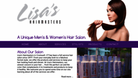 What Lisashairmasters.com website looked like in 2020 (4 years ago)
