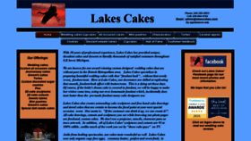 What Lakescakes.com website looked like in 2020 (4 years ago)