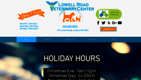 What Lowellroadvetcenter.com website looked like in 2020 (4 years ago)