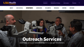 What Lsuhealthpathology.com website looked like in 2020 (4 years ago)