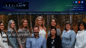What Legacydentalalaska.com website looked like in 2020 (5 years ago)