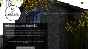What Livinghopecrc.com website looked like in 2020 (4 years ago)