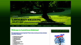 What Lawngreensolutions.com website looked like in 2020 (4 years ago)