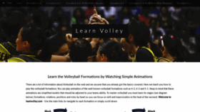 What Learnvolley.com website looked like in 2020 (4 years ago)