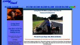 What Lovingtouchpetsitters.com website looked like in 2020 (4 years ago)