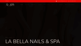 What Labellanailsspa.com website looked like in 2020 (4 years ago)