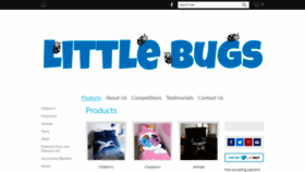 What Littlebugs.co.nz website looked like in 2020 (4 years ago)