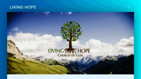 What Livinghopechurchofgod.org website looked like in 2020 (4 years ago)