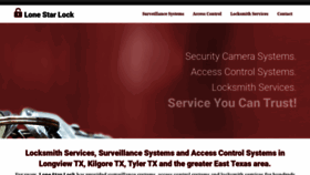 What Lonestarlock.com website looked like in 2020 (4 years ago)