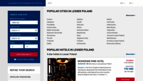 What Lesser-poland-hotels.com website looked like in 2020 (4 years ago)
