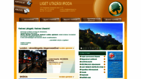 What Ligetutazas.hu website looked like in 2020 (4 years ago)