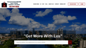 What Lesshermanrealestate.com website looked like in 2020 (4 years ago)