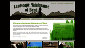 What Landscapemaintenanceofbend.com website looked like in 2020 (4 years ago)