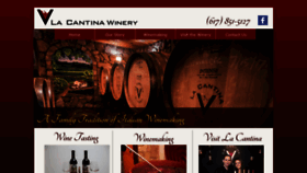 What Lacantinawinery.com website looked like in 2020 (4 years ago)