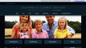 What Leighfamilydentistry.com website looked like in 2020 (4 years ago)