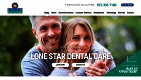 What Lonestardentalcare.com website looked like in 2020 (4 years ago)