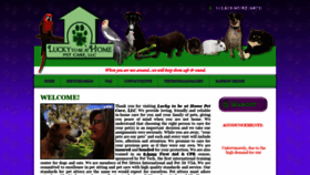 What Luckytobeathome.com website looked like in 2020 (4 years ago)
