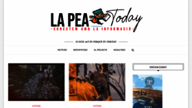 What Lapeatoday.es website looked like in 2020 (4 years ago)