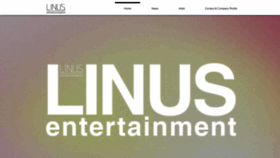 What Linus-ent.com website looked like in 2020 (4 years ago)