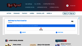 What Listnovel.com website looked like in 2020 (4 years ago)